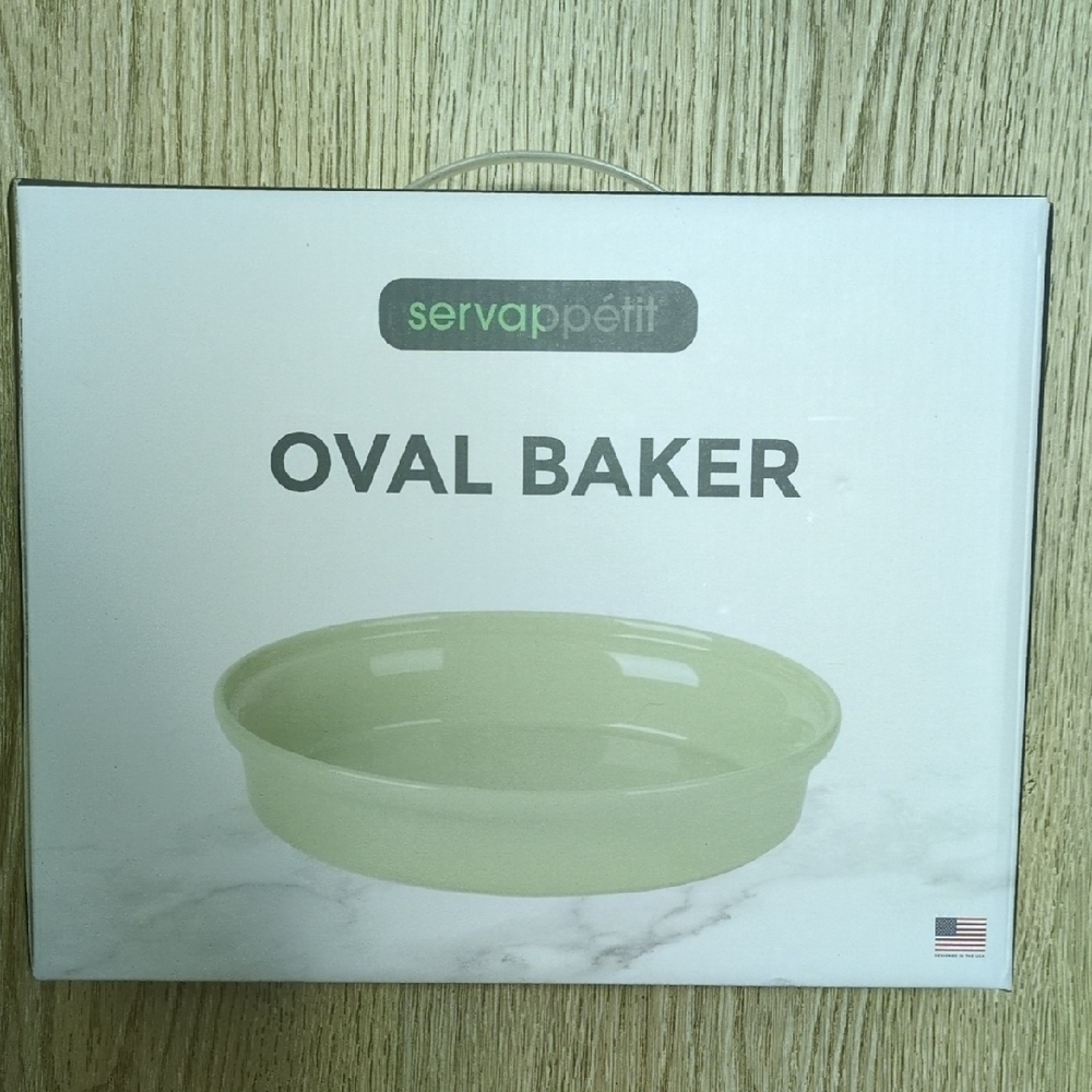 Servappetit Oval Baker Pastel Green